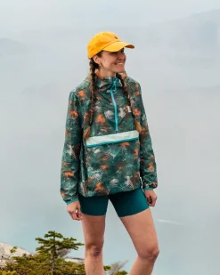 Anorak coupe-vent recyclé Viento - Palm Camo Deep Sea