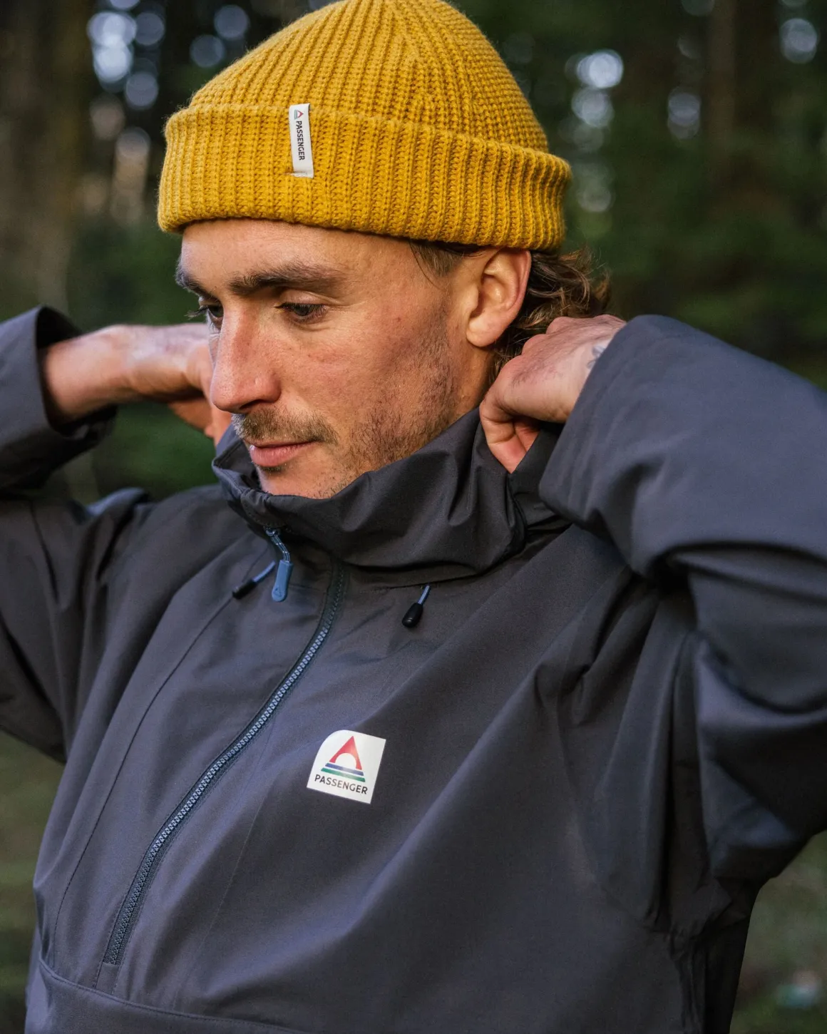Anorak Imperméable Recyclé Diablo - Noir Délavé