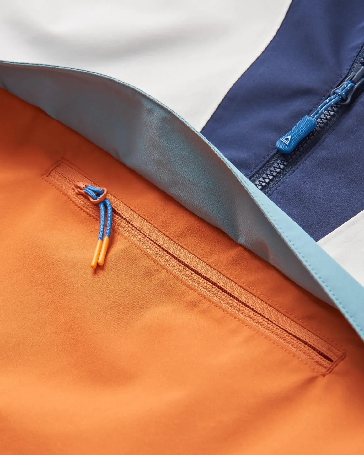 Anorak Imperméable Recyclé Skyline - Orange Brûlé/Bouleau