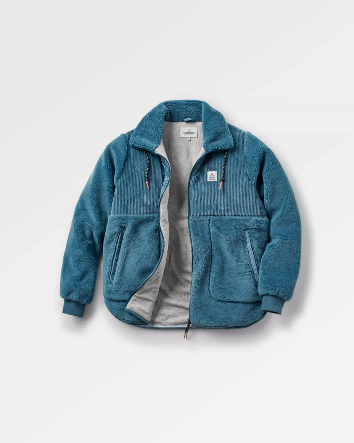 Awaken Recycled Deep-Pile Sherpa Fleece - Bleu Lavé