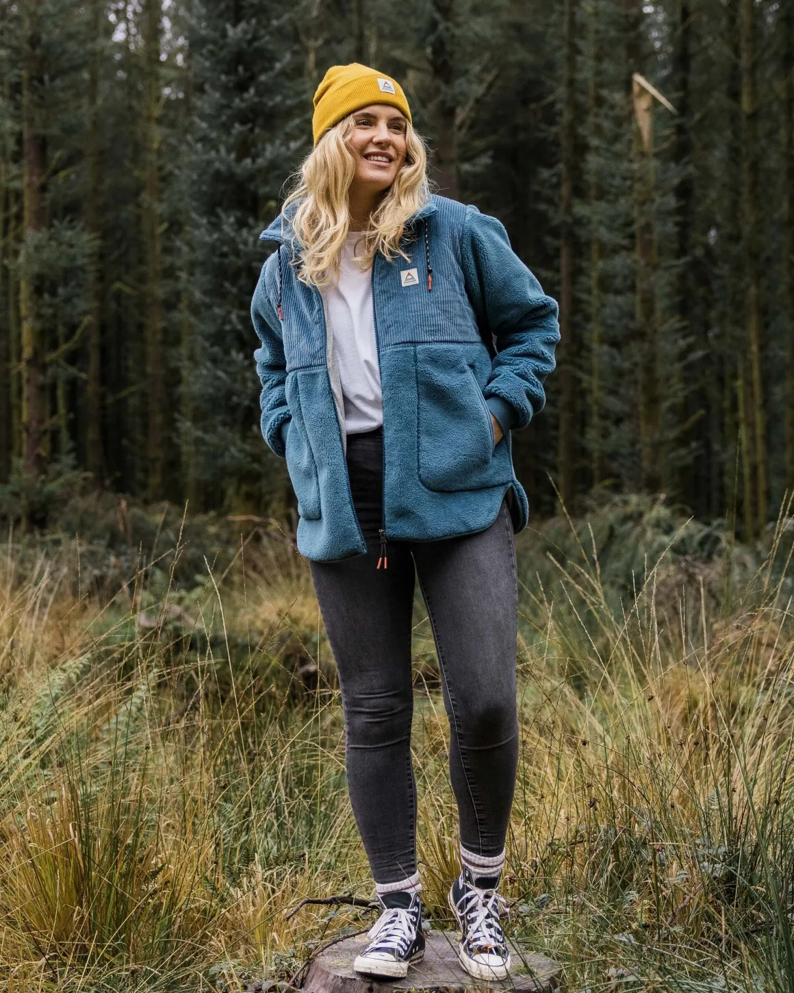 Awaken Recycled Deep-Pile Sherpa Fleece - Bleu Lavé