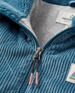 Awaken Recycled Deep-Pile Sherpa Fleece - Bleu Lavé