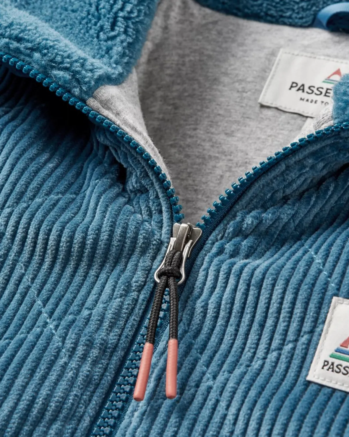 Awaken Recycled Deep-Pile Sherpa Fleece - Bleu Lavé