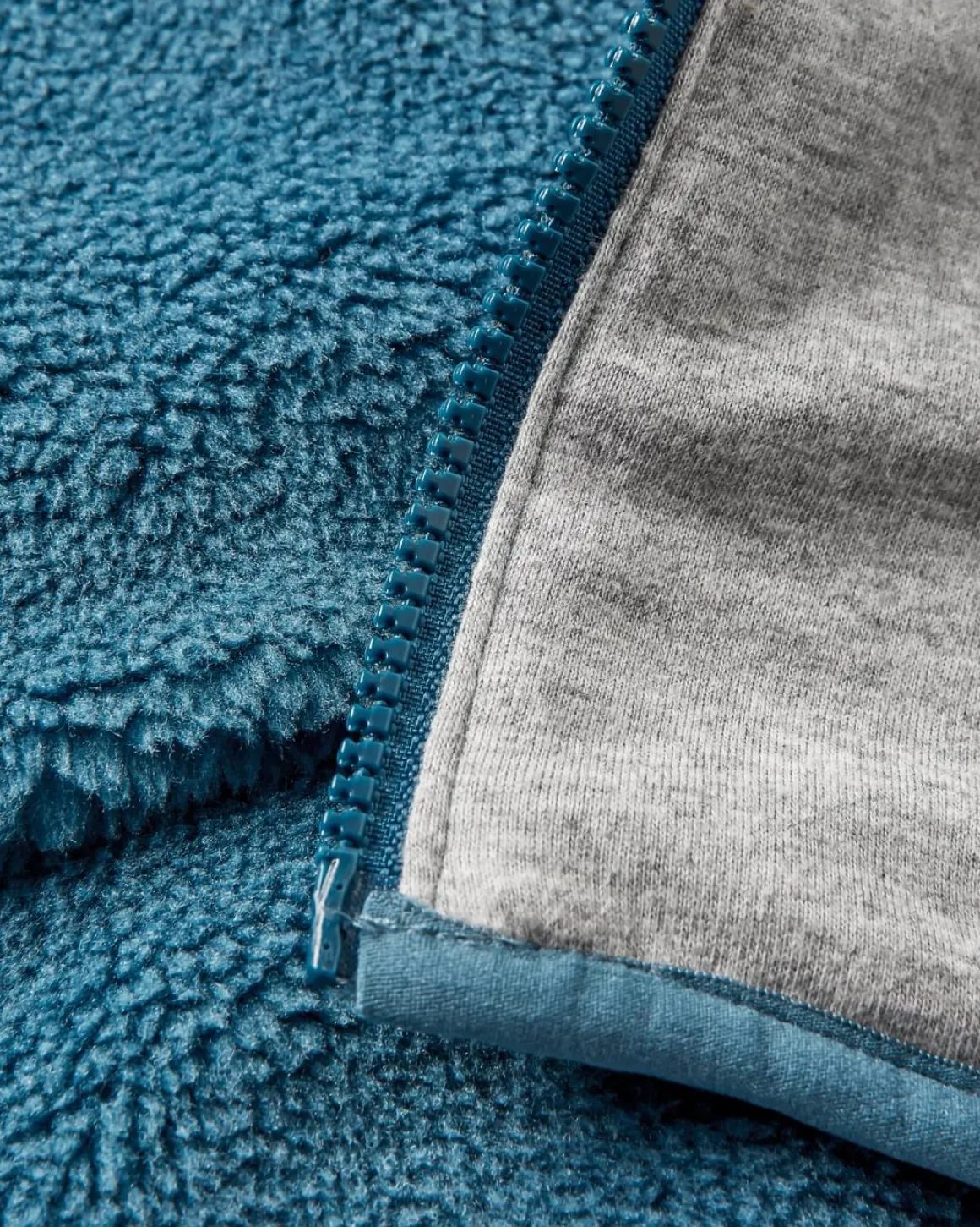 Awaken Recycled Deep-Pile Sherpa Fleece - Bleu Lavé