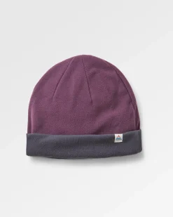 Bonnet en polaire recyclée Set Off - Deep Plum/Charcoal