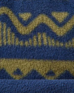 Bonnet en polaire recyclée Set Off - Mountain Geo Khaki/Rich Navy