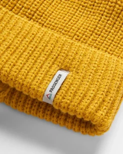 Bonnet Recyclé Compass - Jaune Moutarde