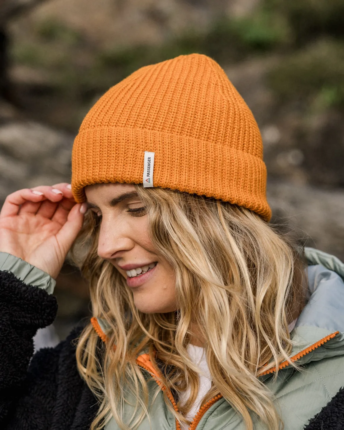 Bonnet Recyclé Compass - Orange Sunrise