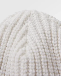 Bonnet recyclé doublé polaire Beechwood - Vintage White
