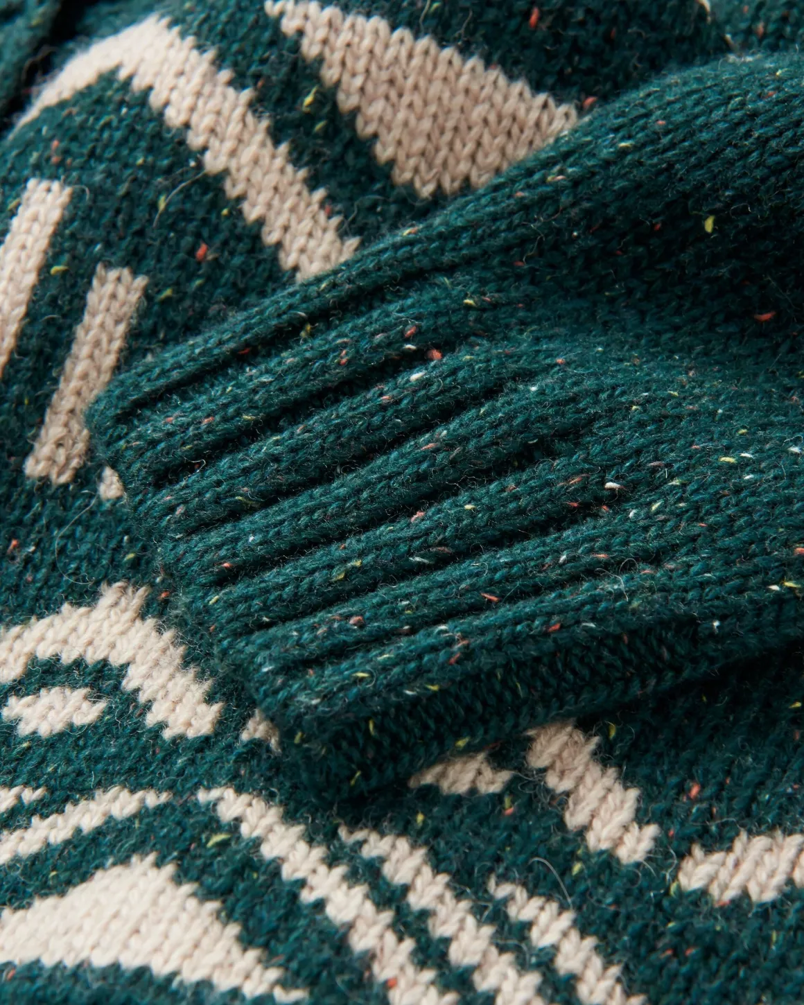 Cardigan à capuche tricoté recyclé Snoozle - Rain Forest