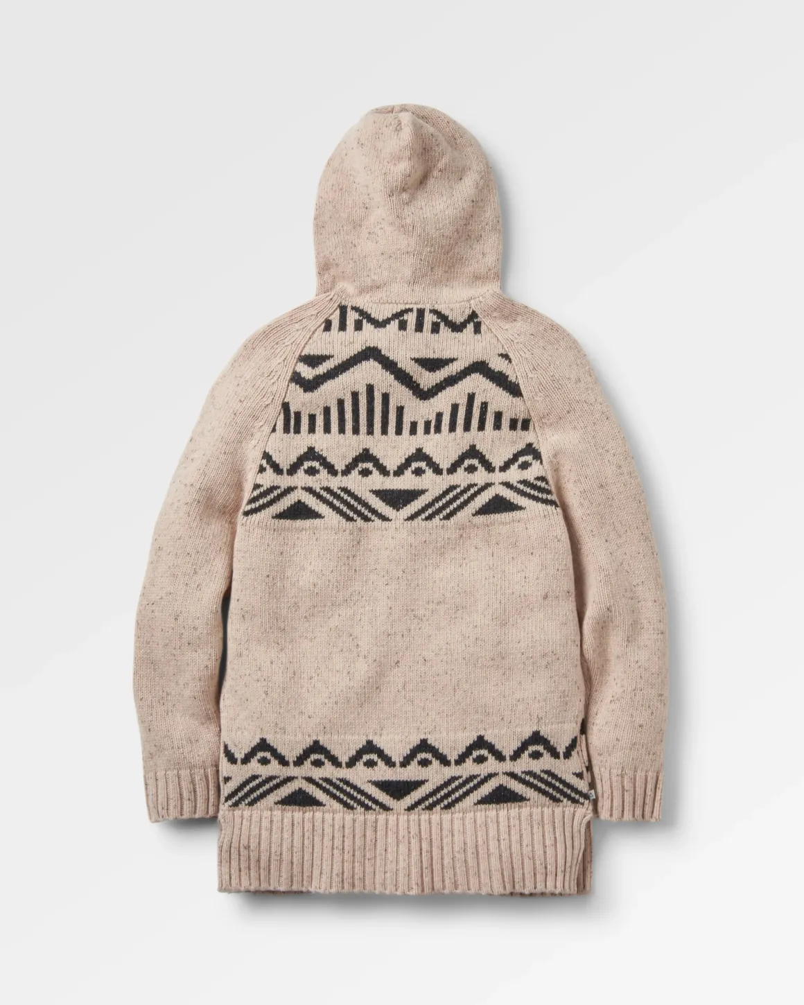 Cardigan à capuche tricoté recyclé Snoozle - Avoine