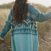 Cardigan Tricoté Recyclé en Ortie - Arctique
