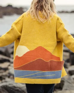 Cardigan Tricoté Recyclé Vista - Ambre Doré