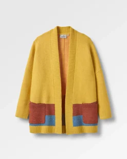 Cardigan Tricoté Recyclé Vista - Ambre Doré