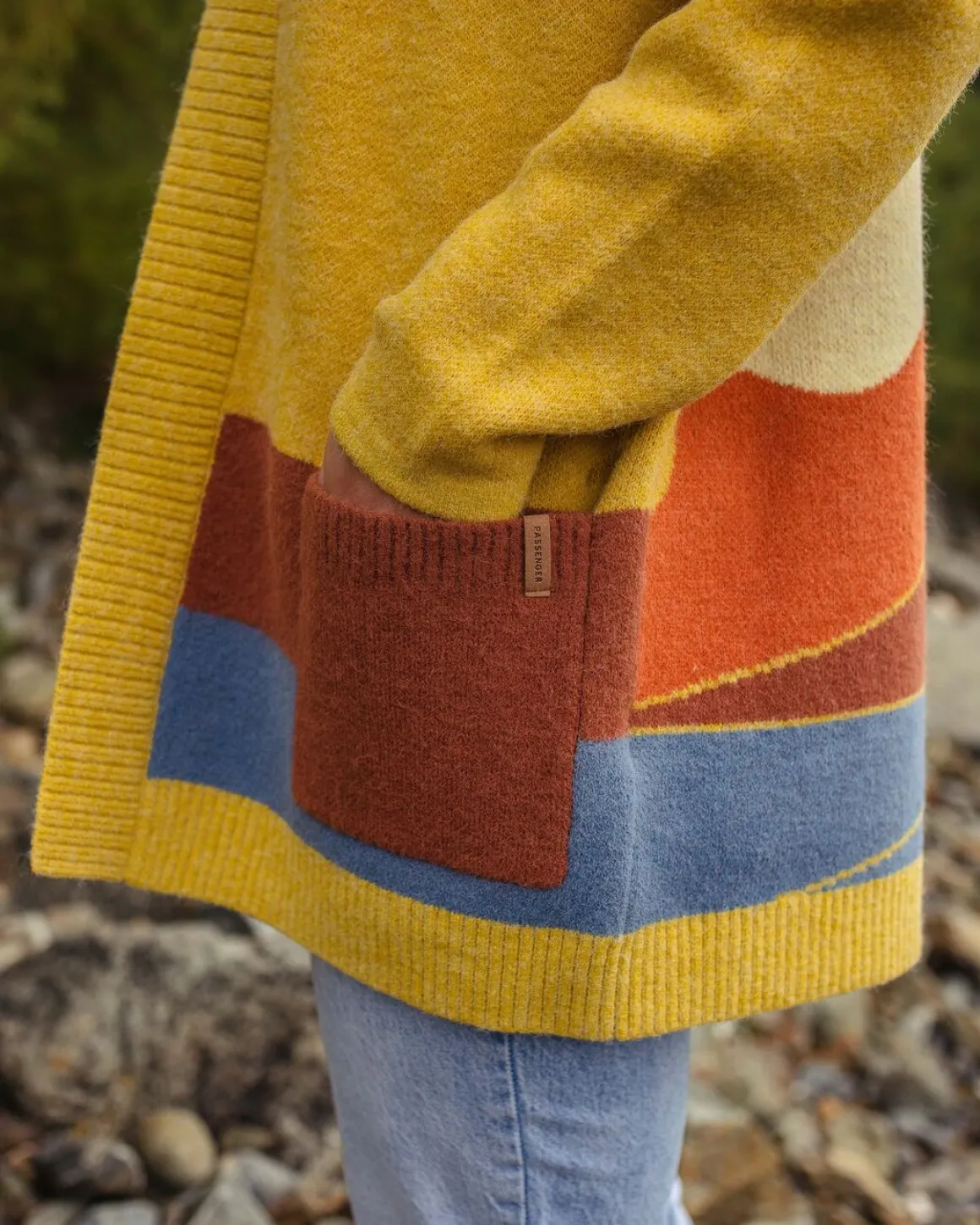 Cardigan Tricoté Recyclé Vista - Ambre Doré