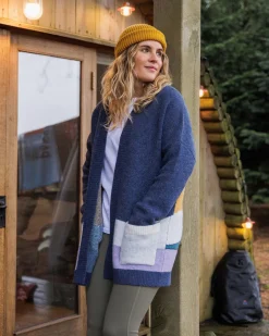 Cardigan Tricoté Recyclé Vista - Denim Foncé