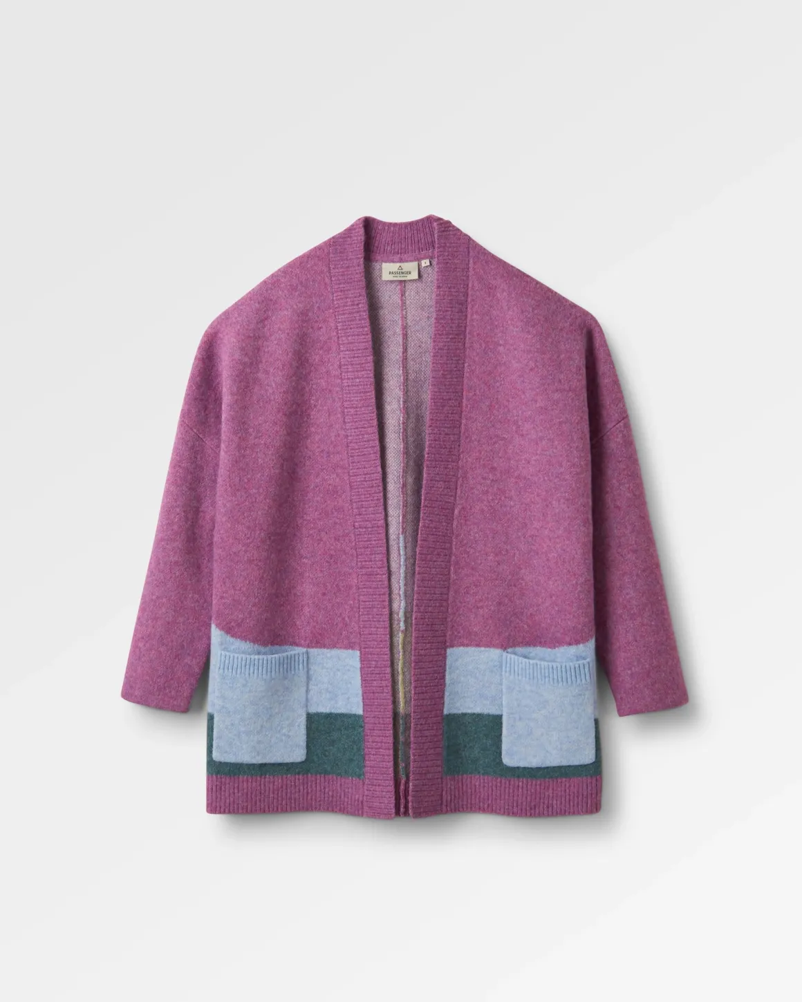Cardigan Tricoté Recyclé Vista - Rhubarbe