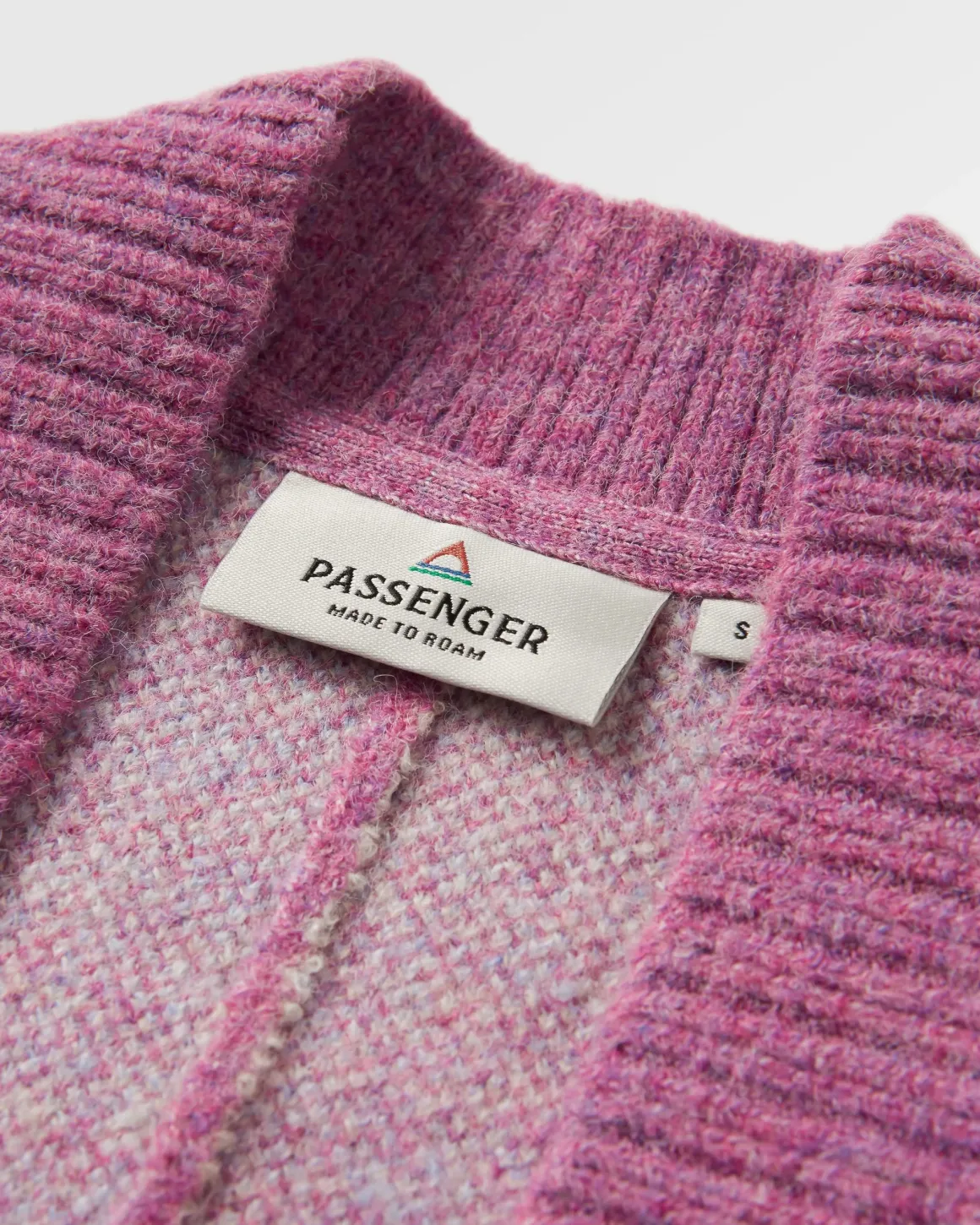 Cardigan Tricoté Recyclé Vista - Rhubarbe