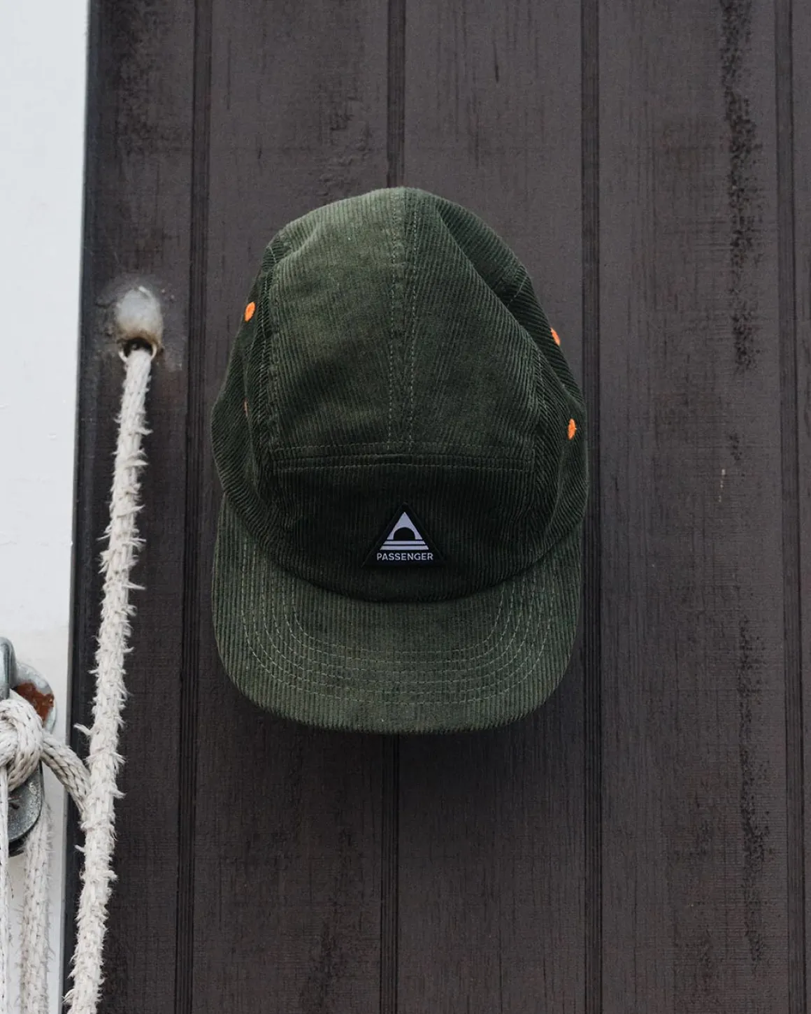 Casquette 5 panneaux en cordon recyclé Fixie - Khaki