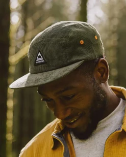 Casquette 5 panneaux en cordon recyclé Fixie - Khaki