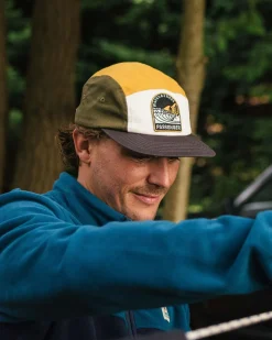 Casquette 5 Panneaux Recyclée Waves u0026 Trees - Kaki