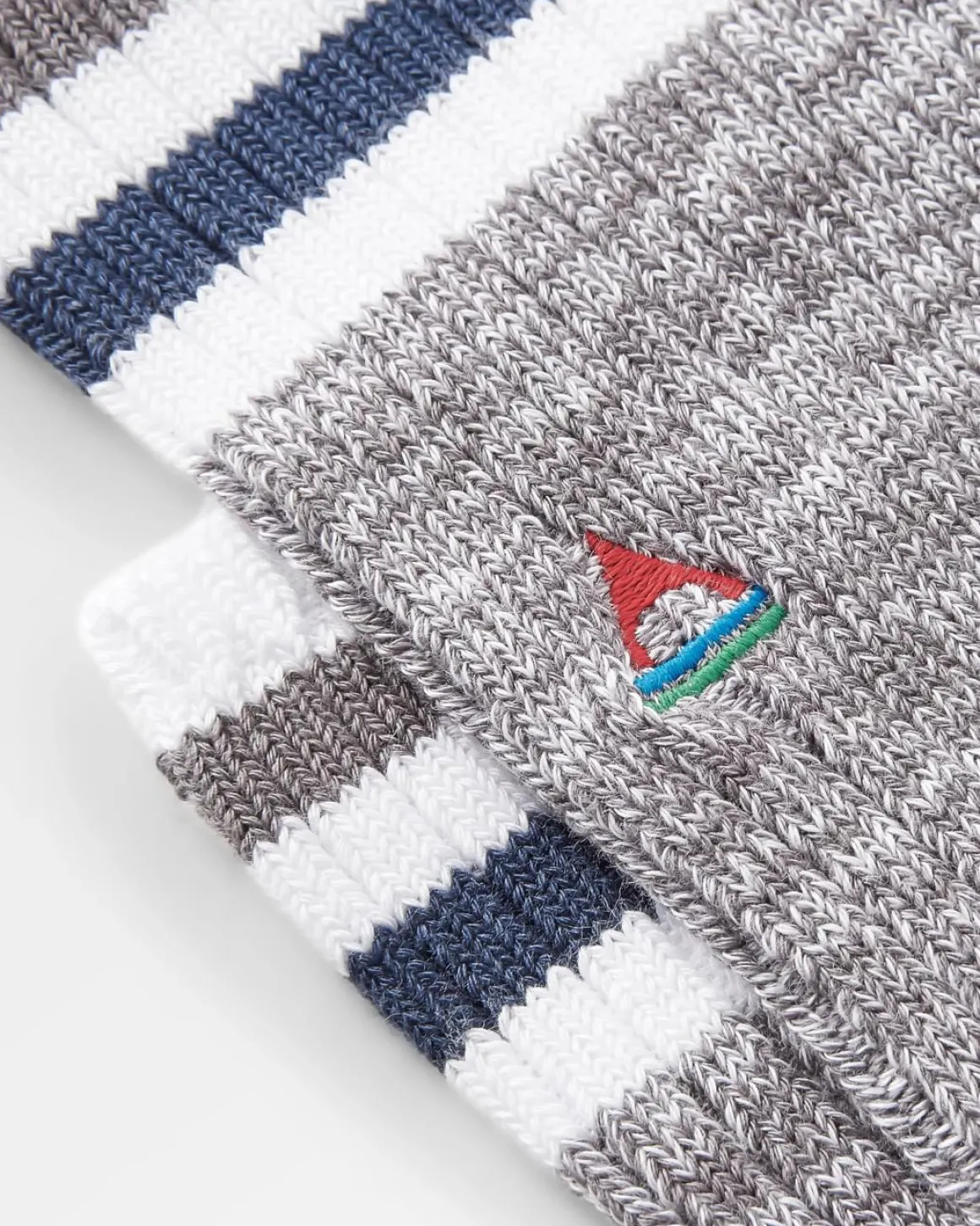 Chaussettes en Côtes Biologiques de Poids Moyen - Gris Chiné