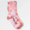 Chaussettes mi-épaisseur bio - Tie Dye Shell Pink