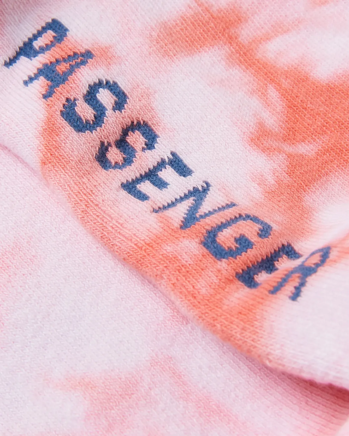 Chaussettes mi-épaisseur bio - Tie Dye Shell Pink