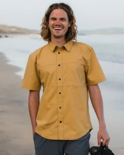 Chemise à Manches Courtes Ripstop Way - Moutarde Dorée