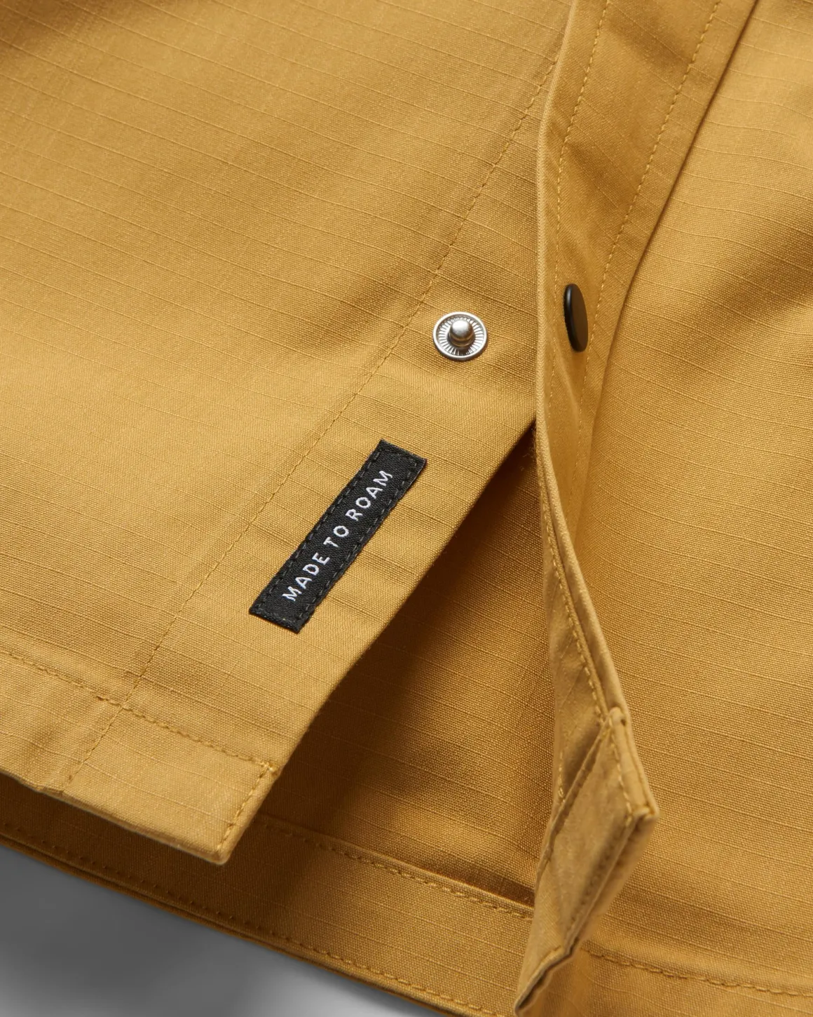 Chemise à Manches Courtes Ripstop Way - Moutarde Dorée