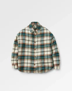 Chemise bio à manches longues Rootsy - Birch/Rain Forest Check