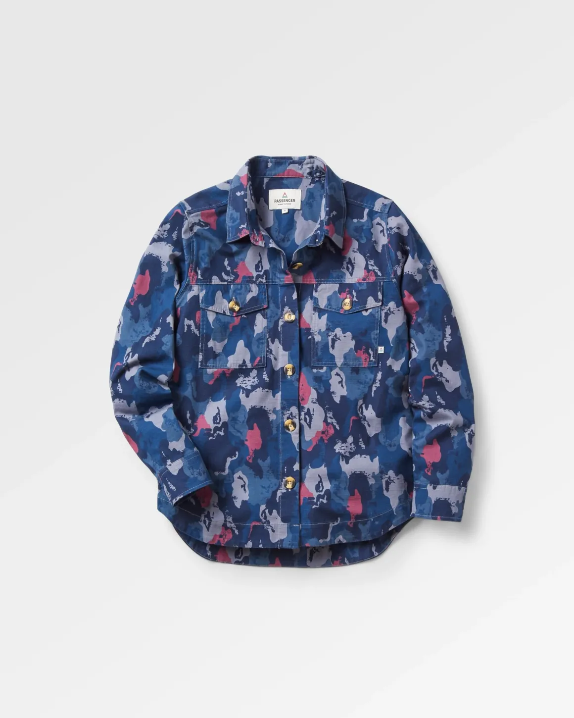 Chemise bio à manches longues Coral - Sycamore Camo