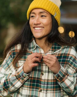 Chemise bio à manches longues Rootsy - Birch/Rain Forest Check