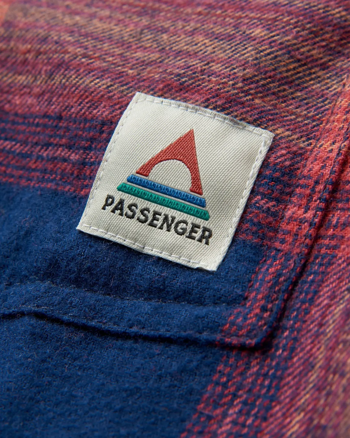 Chemise bio à manches longues Stella - Rich Navy/ Red Ochre Check