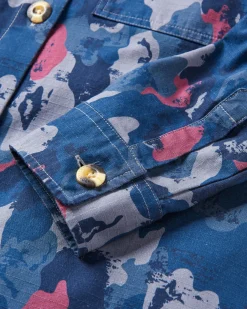 Chemise bio à manches longues Coral - Sycamore Camo