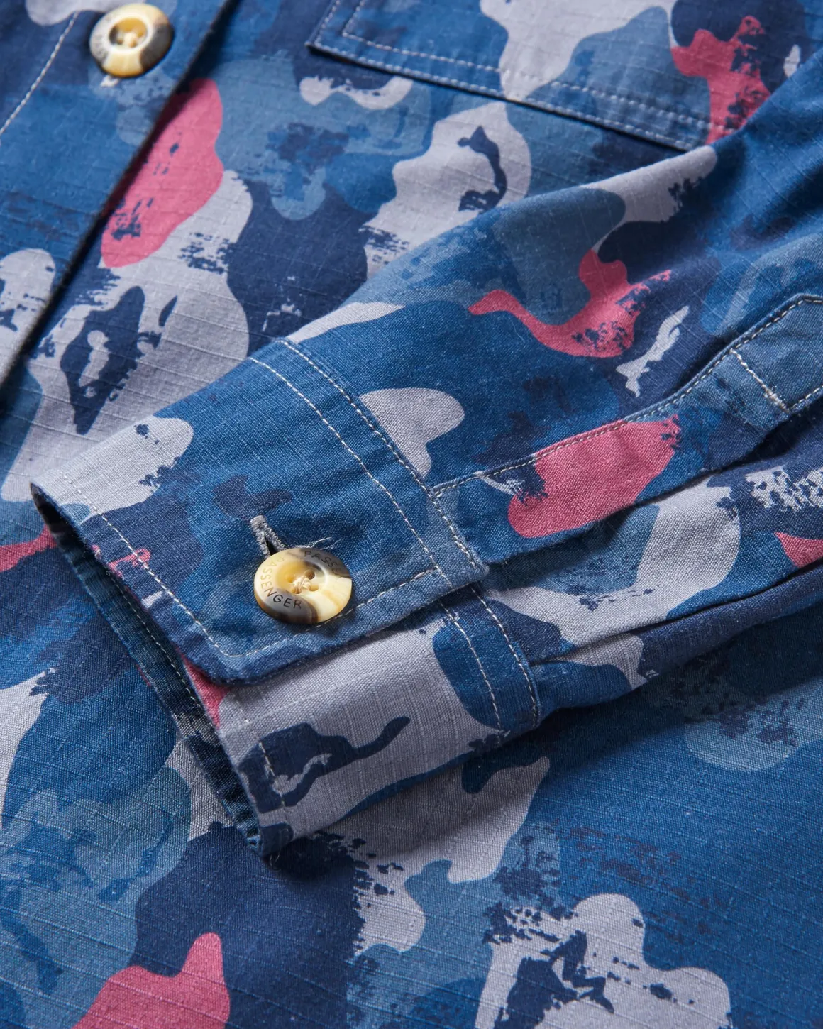 Chemise bio à manches longues Coral - Sycamore Camo