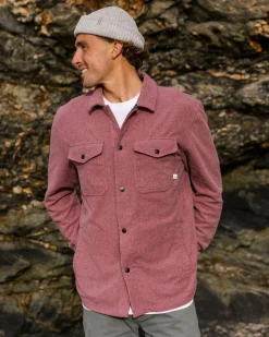 Chemise en Polaire Recyclée Maple - Vin Chiné