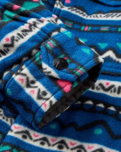 Chemise en Polaire Recyclée de l'Est - Montagne Géo Marée Bleue