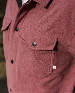 Chemise en Polaire Recyclée Maple - Vin Chiné