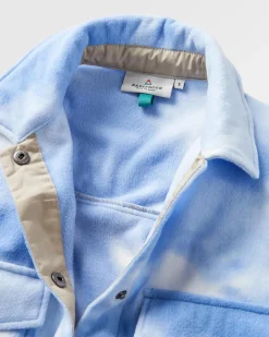 Chemise en polaire recyclée East - Tie Dye Cornflower