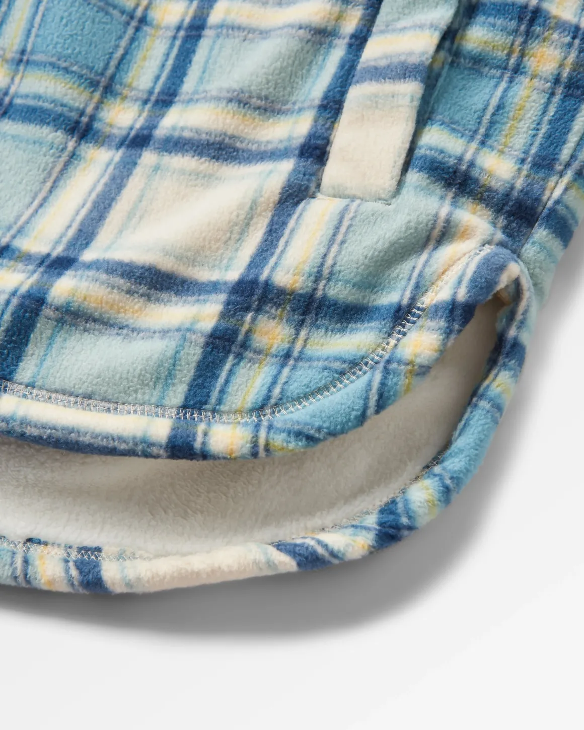 Chemise en polaire recyclée Orion - Oatmeal/Arctic Check
