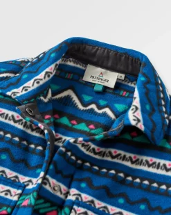 Chemise en Polaire Recyclée de l'Est - Montagne Géo Marée Bleue