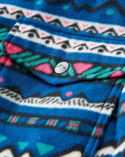 Chemise en Polaire Recyclée de l'Est - Montagne Géo Marée Bleue