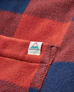 Chemise en polaire recyclée doublée sherpa Orion - Rouge Ocre Buffalo