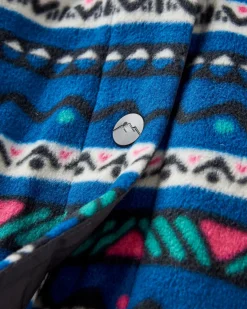 Chemise en Polaire Recyclée de l'Est - Montagne Géo Marée Bleue