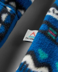 Chemise en Polaire Recyclée de l'Est - Montagne Géo Marée Bleue