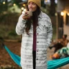 Chemise en polaire Sherpa recyclée Cloudy 2.0 - Mountain Geo Vintage White