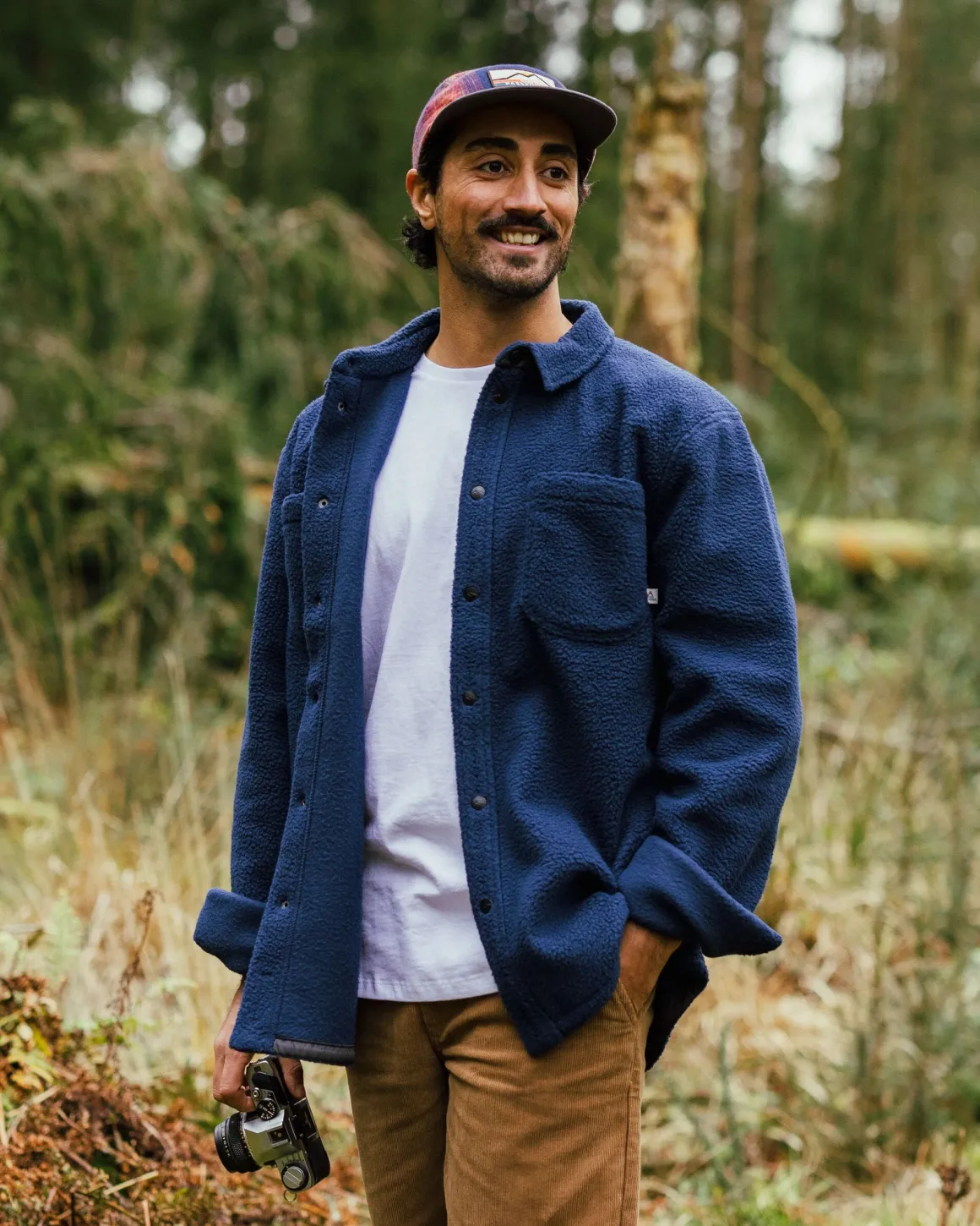 Chemise en polaire Sherpa recyclée Backcountry - Rich Navy
