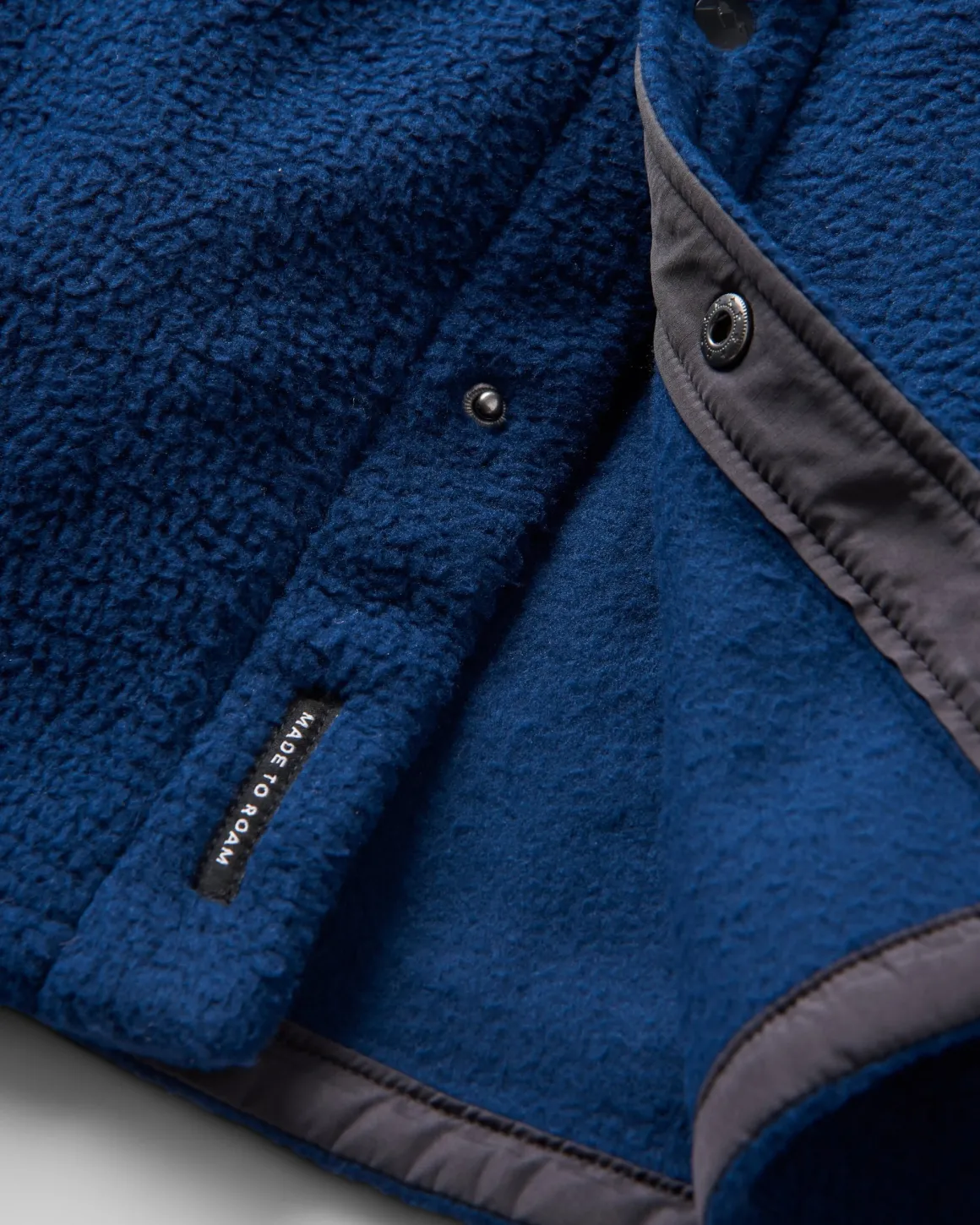 Chemise en polaire Sherpa recyclée Backcountry - Rich Navy