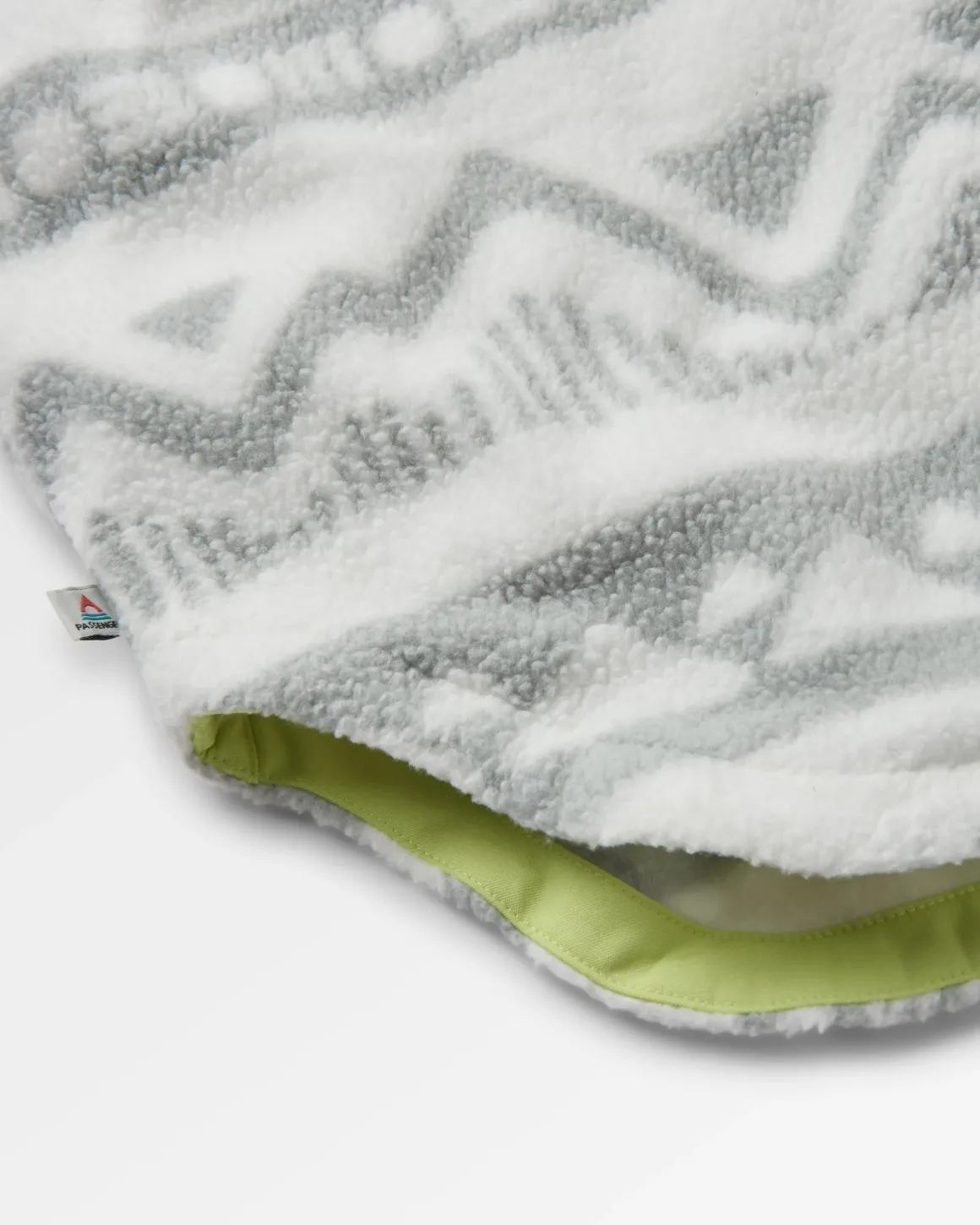 Chemise en polaire Sherpa recyclée Cloudy 2.0 - Mountain Geo Vintage White